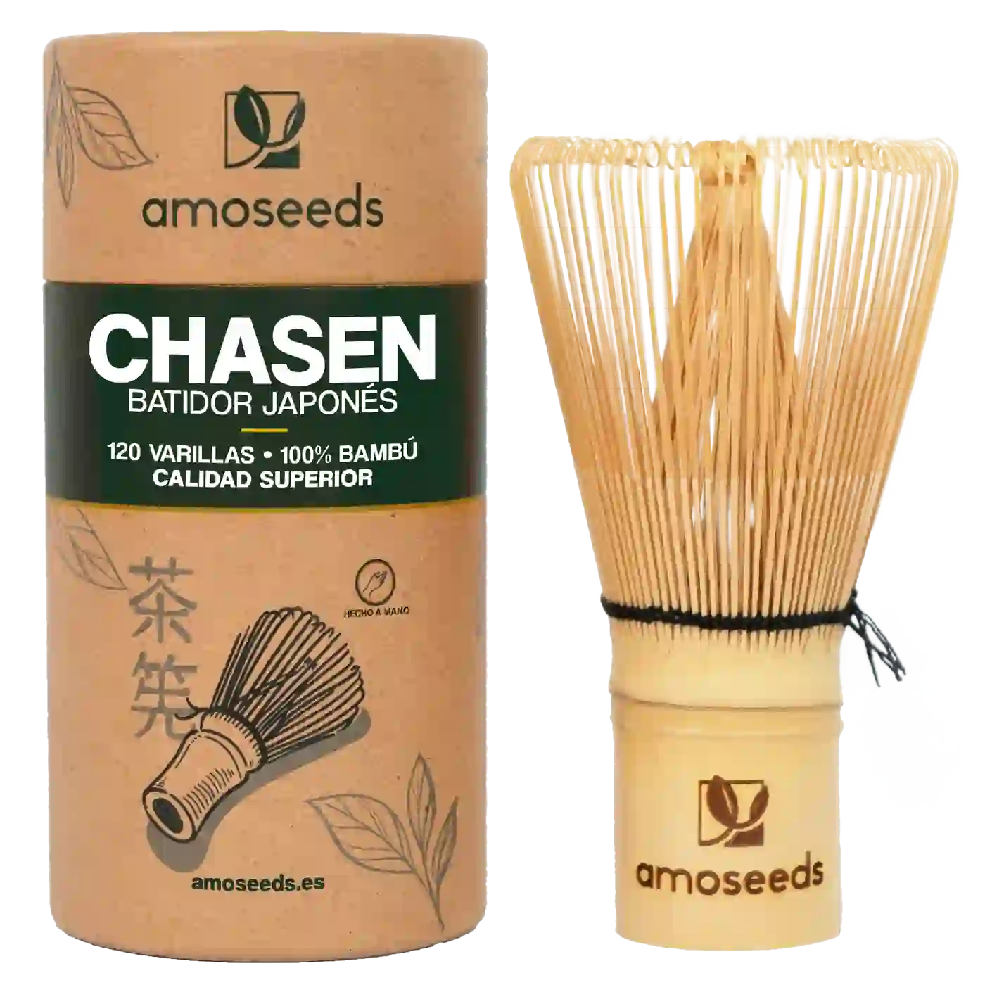 Batidor De Té Matcha De Bambú | Chasen 120 Varillas_0