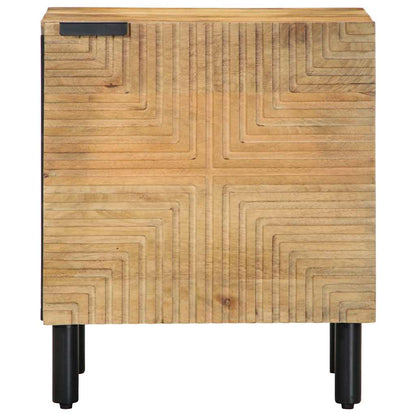 Mesitas De Noche 2 Uds Madera Maciza De Mango Marrón 40x33x46cm_0