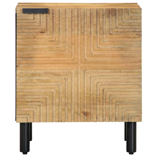 Mesitas De Noche 2 Uds Madera Maciza De Mango Marrón 40x33x46cm_0