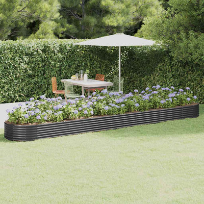 Jardinera Arriate Acero Galvanizado Antracita 544x100x36cm_1