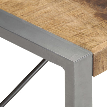 Mesa De Centro De Madera De Mango Rugosa 180x90x40 Cm_2