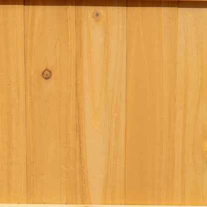 Arriate De Jardín Con Enrejado Para Patio Outsunny 90x45x180cm Natural_3