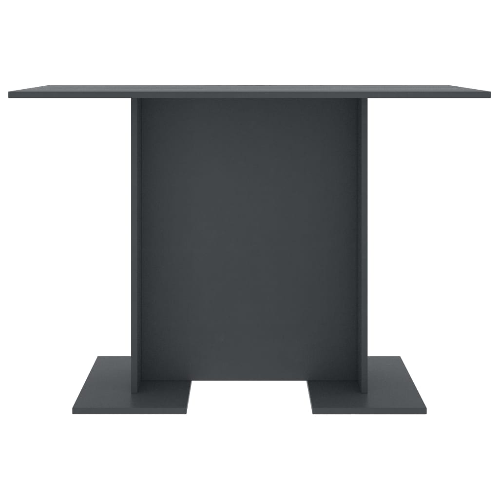 Mesa De Comedor De Madera Contrachapada Gris 110x60x75 Cm_1