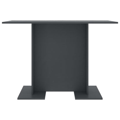 Mesa De Comedor De Madera Contrachapada Gris 110x60x75 Cm_1