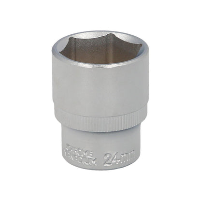 Llave Vaso 1/2 Hexagonal 24 Mm. Perfil De 6 Caras. Acero Cromo Vanadio, Aristas Redondas_0