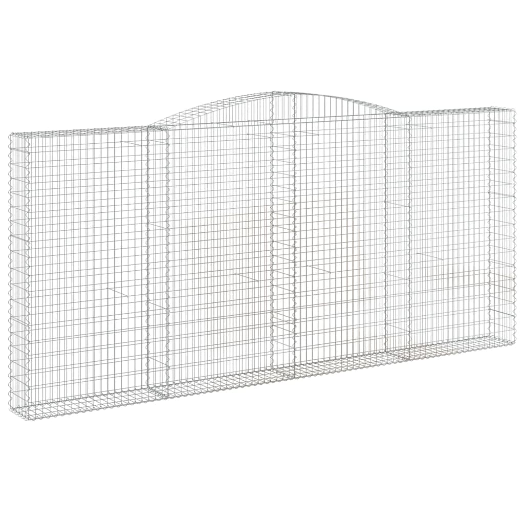 Cestas De Gaviones 6 Uds Forma De Arco Hierro 400x30x180/200 Cm_2