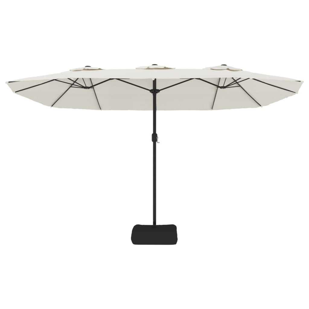 Sombrilla Doble Blanco Arena 449x245 Cm_2