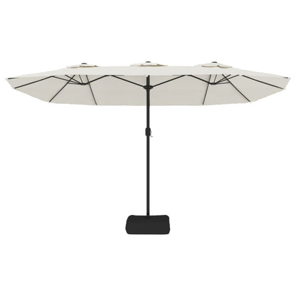 Sombrilla Doble Blanco Arena 449x245 Cm_2
