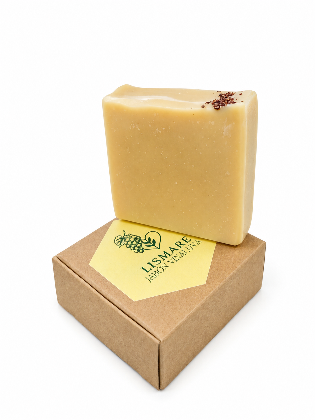 Jabón sólido Vinaluva "uva" para rostro y cuerpo, elaborado con uva blanca y aceites vegetales - 100g - Lismare_0