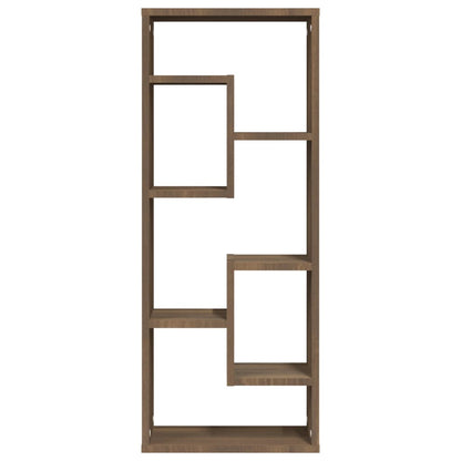 Estantería De Pared Madera Ingeniería Marrón Roble 36x16x90 Cm / Vetonek_4
