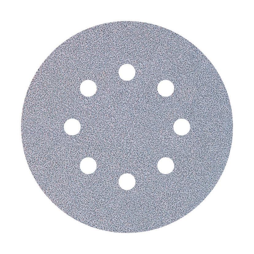 5 discos adhesivos de lijar	para lijadoras excéntricas Ø 125 mm Wolfcraft Grano 40