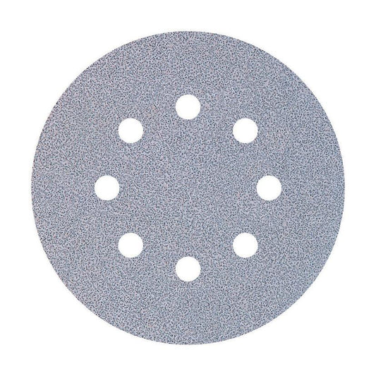 5 discos adhesivos de lijar	para lijadoras excéntricas Ø 125 mm Wolfcraft Grano 60