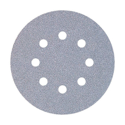 5 discos adhesivos de lijar	para lijadoras excéntricas Ø 125 mm Wolfcraft Grano 80
