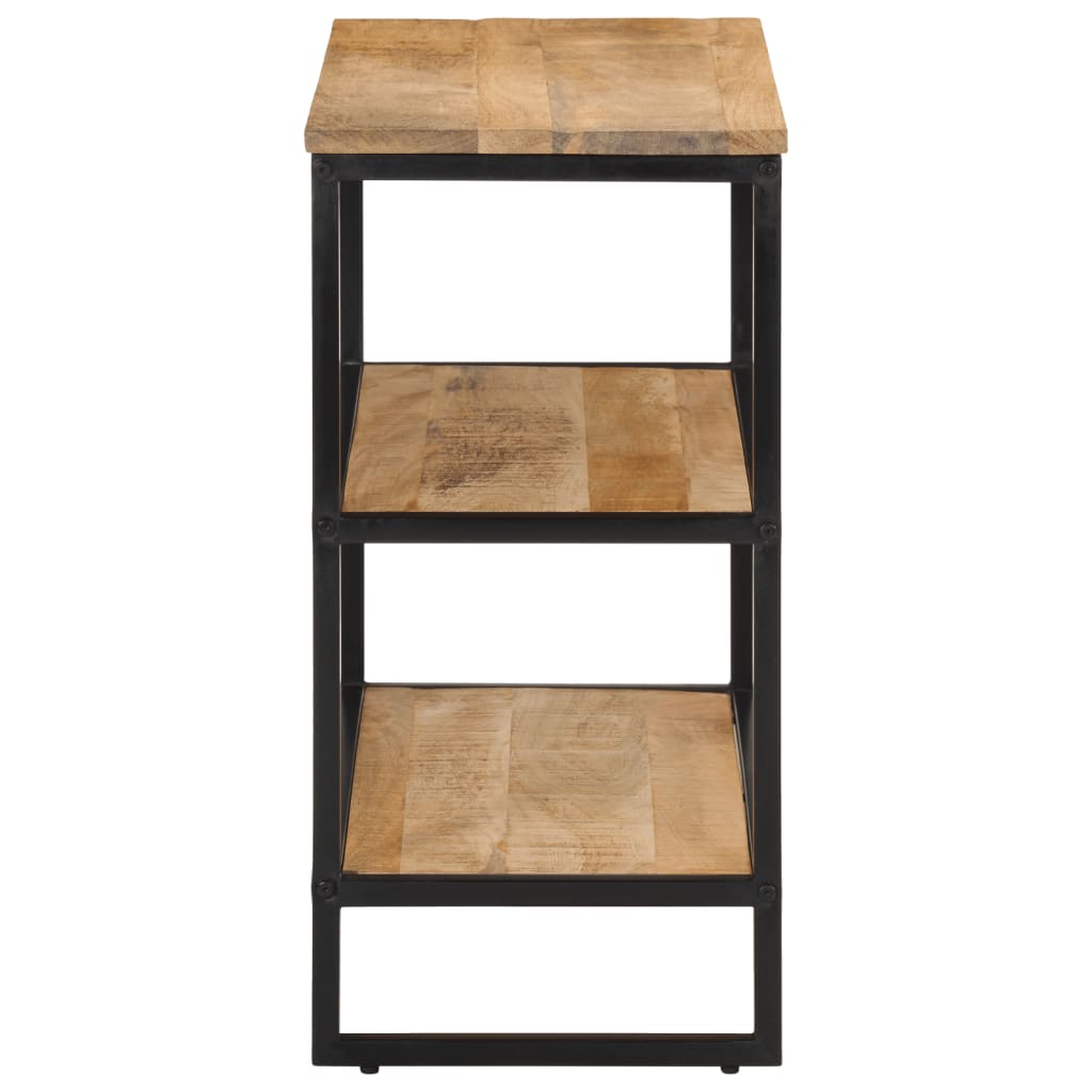 Mesa Consola Madera Maciza De Mango Rugosa 100x35x70 Cm_1