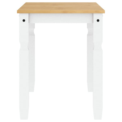 Mesa De Comedor Corona Madera Maciza Pino Blanco 112x60x75 Cm_3