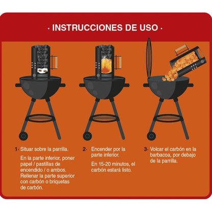 Encendedor de carbón para barbacoas Okfuego