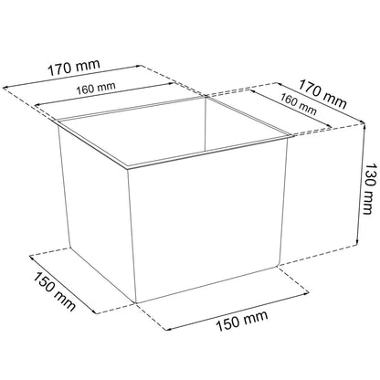 Maceta Rato De 7,2 Litros Con Inserto 17 X 17 X 32,4 Cm En Color Ocre Oscuro_3