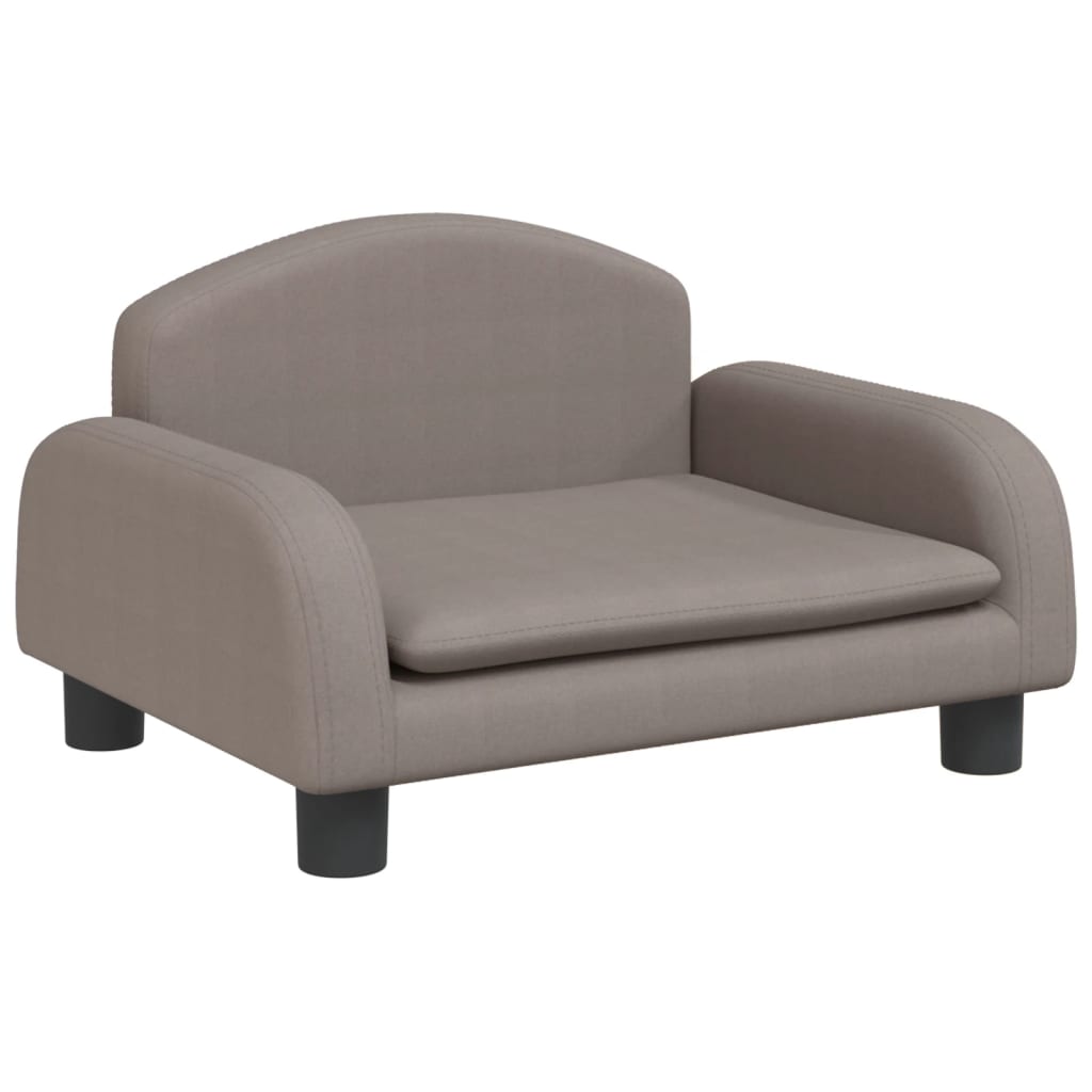 Cama Para Perros De Tela Gris Taupe 50x40x30 Cm / Vetonek_3