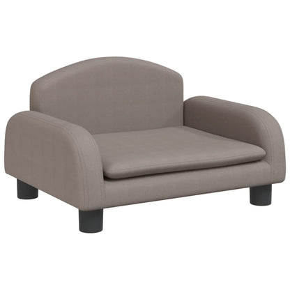 Cama Para Perros De Tela Gris Taupe 50x40x30 Cm / Vetonek_3