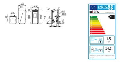 Bricosol Termoestufa De Pellet Boreal 16 Kw Burdeos_3