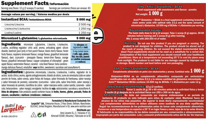 Glutamina + Bcaa - 1kg - Lima Limon - Bcaa + Glutamina - Amix Nutrition_5
