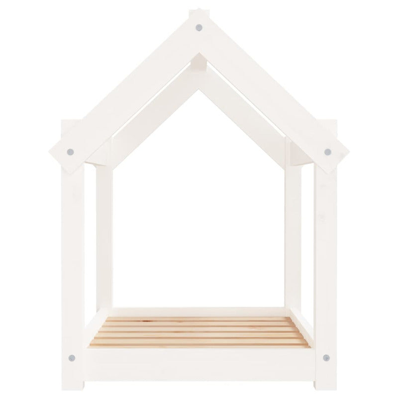 Vidaxl Cama Para Perros Madera Maciza De Pino Blanco 71x55x70 Cm_5