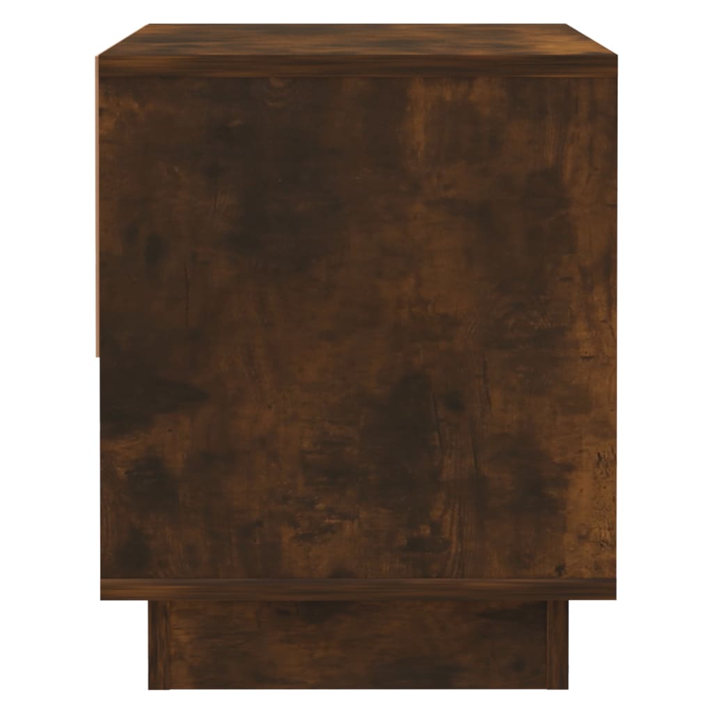 Mesita De Noche Madera De Ingeniería Roble Ahumado 45x34x44 Cm_4
