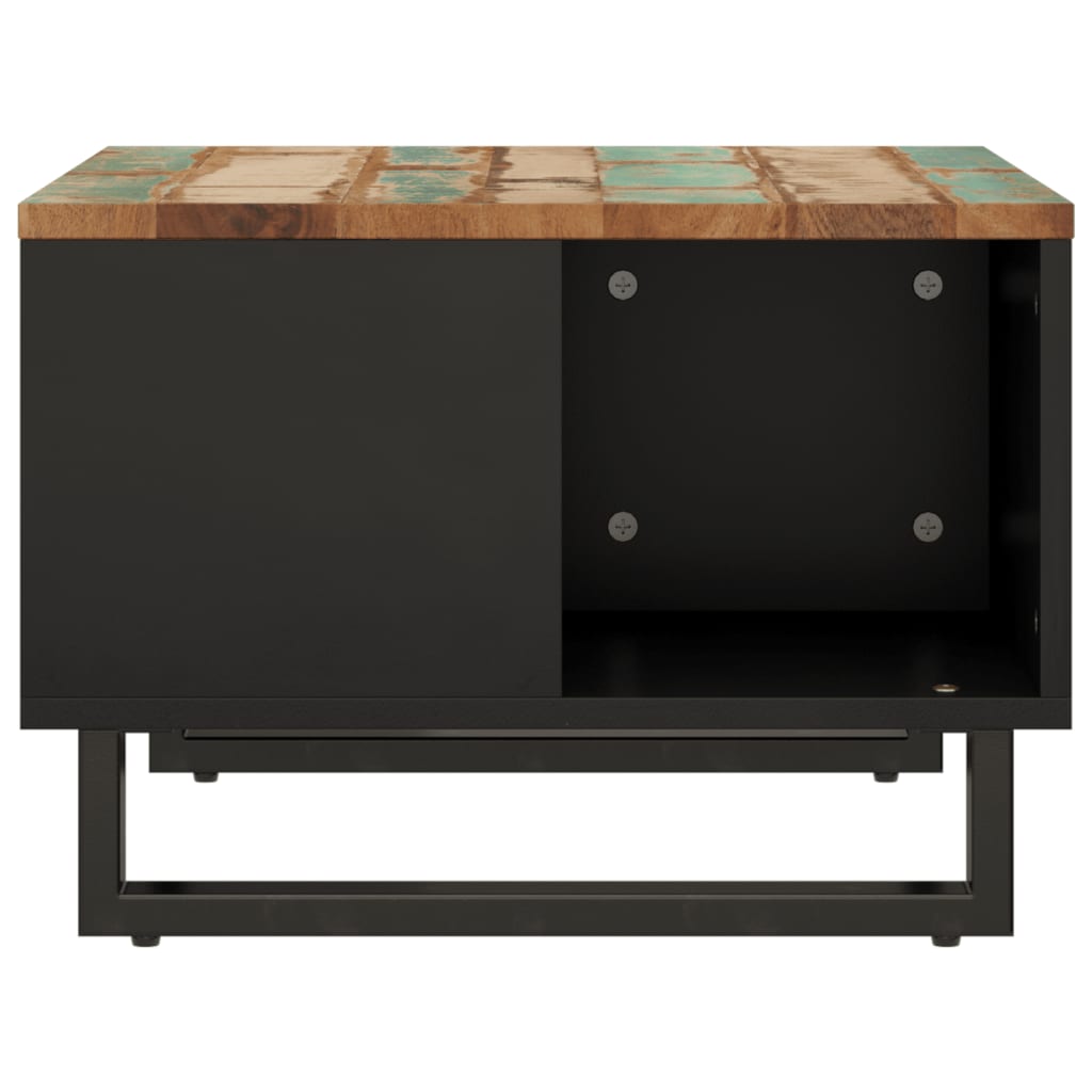 Mesa De Centro De Madera Maciza Reciclada 60x50x35 Cm_2