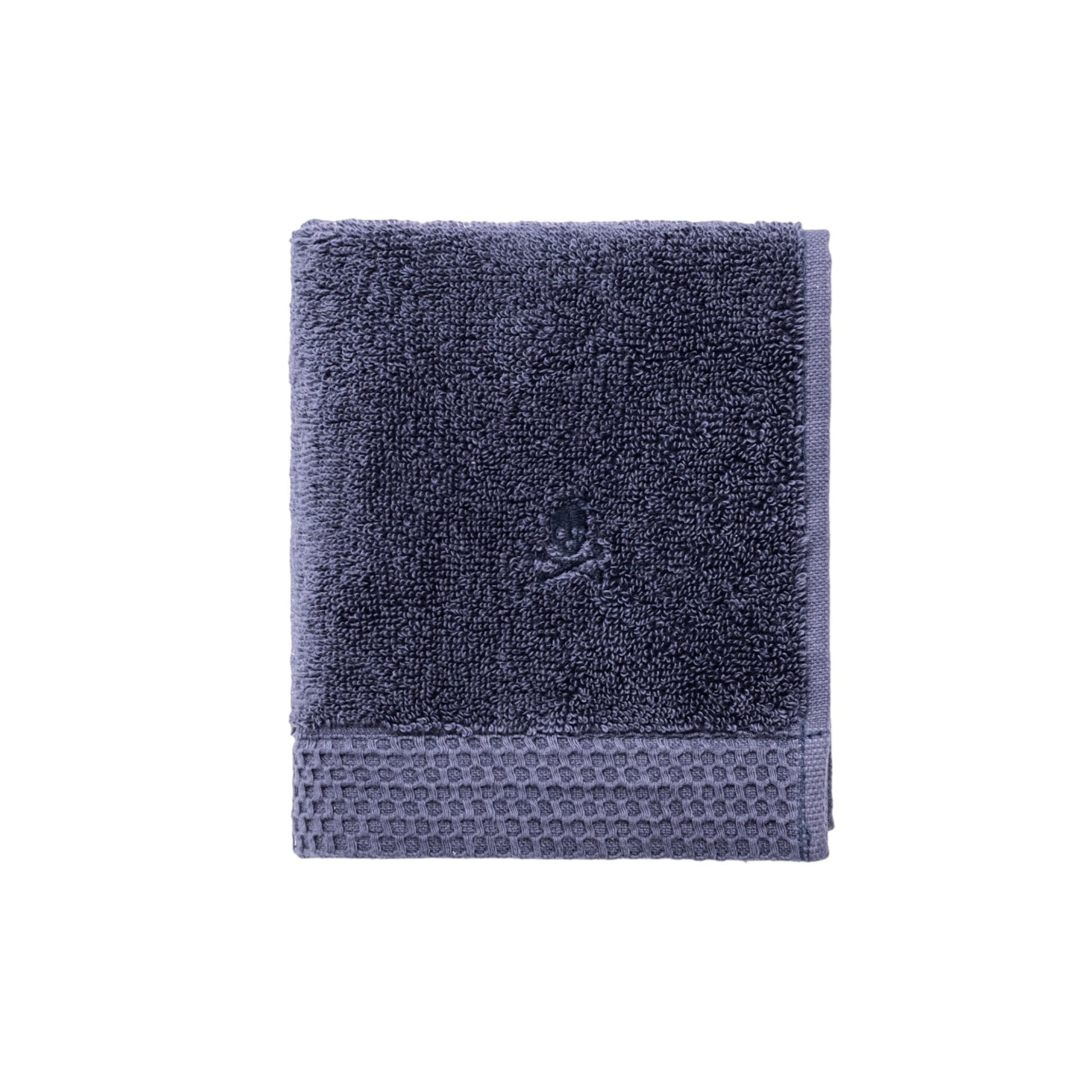Toalla De Manos 50x100cm 100% Algodón Azul Navy 500gsm Con Logo Bordado Scalpers Home_0