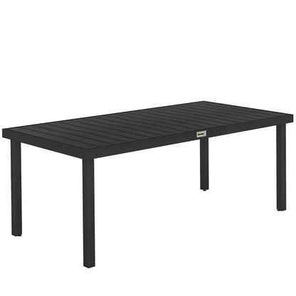 Outsunny Mesa De Comedor Exterior De Aluminio_0