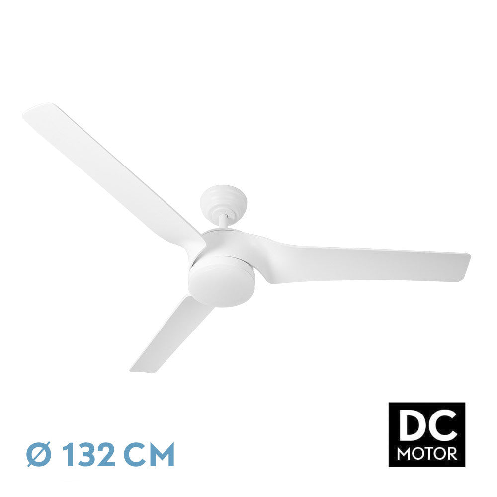 Ventilador Dc Montijo 24w Blanco 3 Aspas 6vel. 132d 2424lm 3000-6500k C/remoto, Reg. Intensidad, Timer, Mem._0