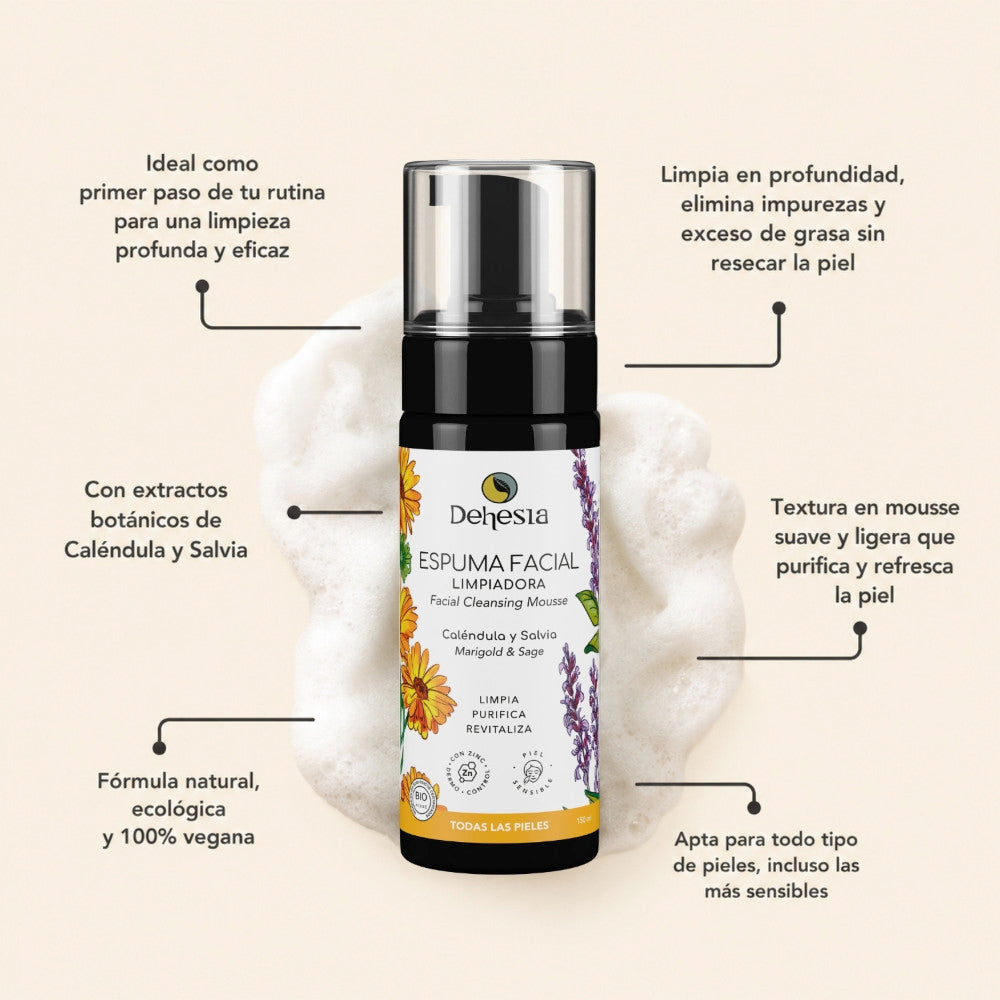 Espuma Limpiadora Facial Bio | Limpieza Diaria Pieles Sensibles 150ml_1