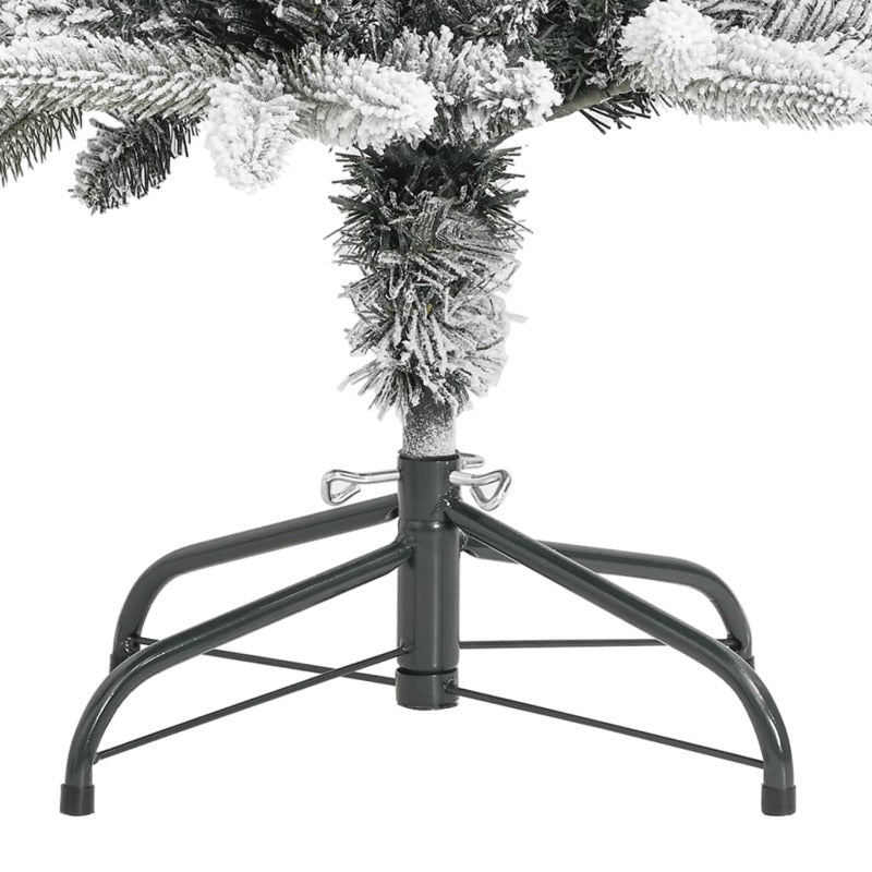 Vidaxl Árbol De Navidad Artificial Estrecho Con Nieve Pvc Y Pe 180 Cm_5