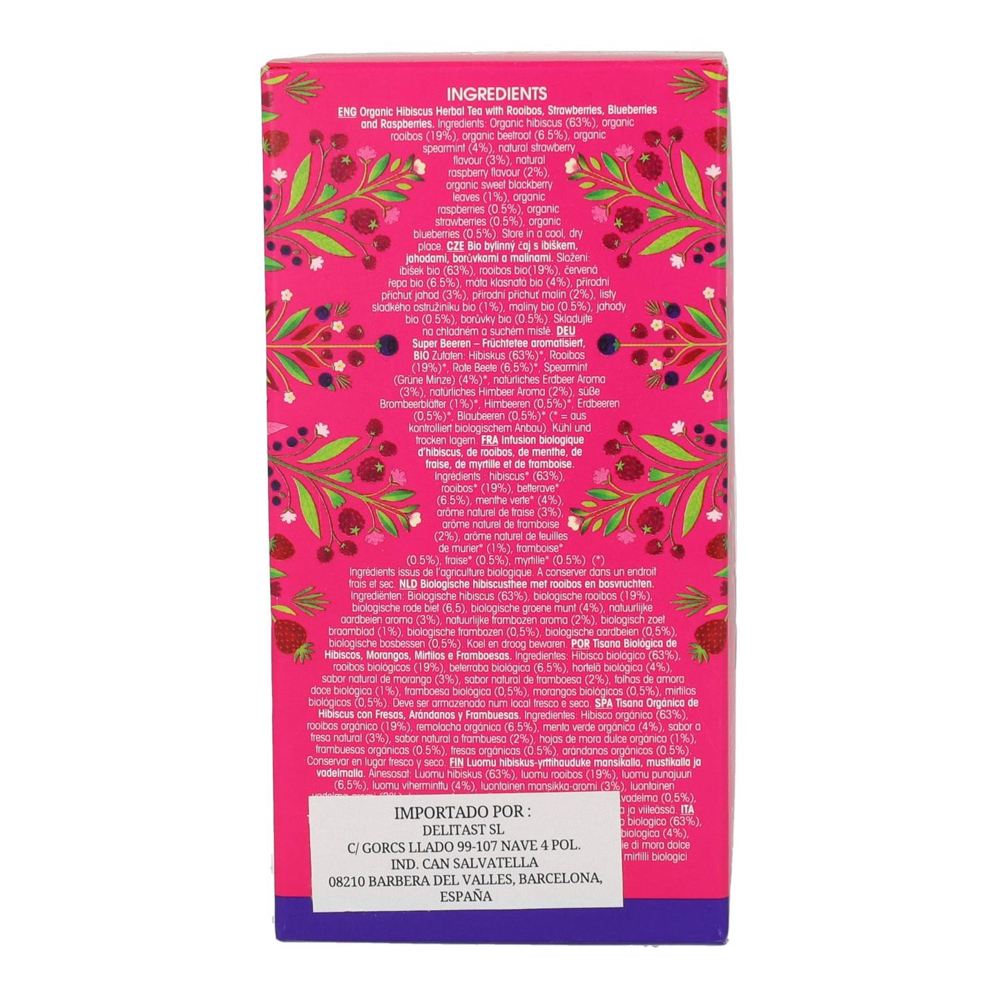 Té Frutos Rojos (super berries) English Tea Shop 40 g