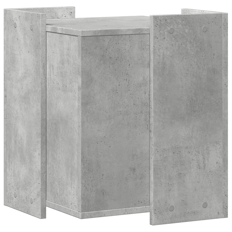 Vidaxl Mueble Arenero De Gatos Madera Gris Hormigón 42x42x51 Cm_5