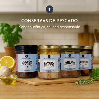 Pack 12x Sardinas en aceite de oliva virgen extra ECO Planeta Huerto 190 g
