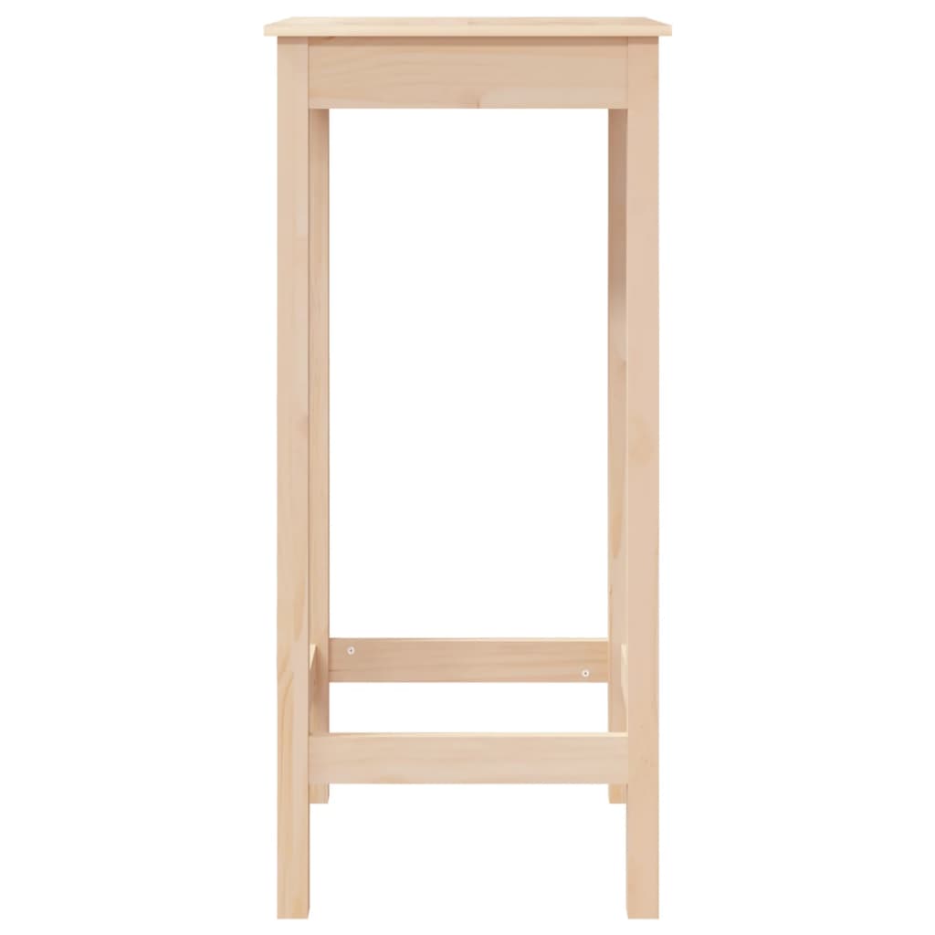 Mesa Alta De Bar Madera Maciza De Pino 50x50x110 Cm_3