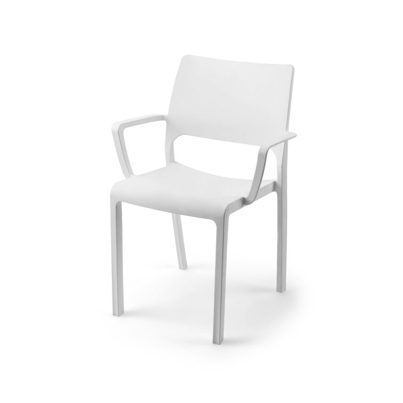 Pack 4 Sillas De Exterior Ocean Apilables, Polipropileno, Blanco, 53 X 82 X 58_4