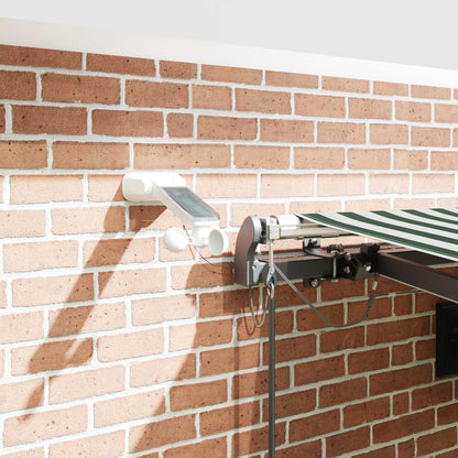 Toldo Retráctil Verde Y Blanco 450 X 300 Cm Poliéster_3