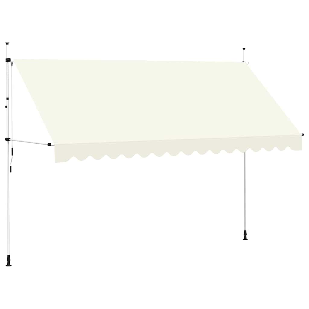Toldo Retráctil De Operación Manual 400 Cm Crema_0