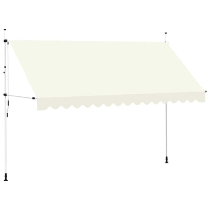 Toldo Retráctil De Operación Manual 400 Cm Crema_0