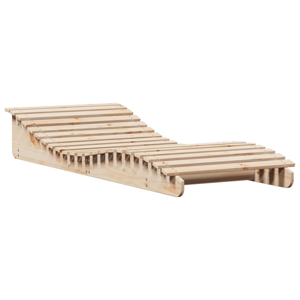 Tumbona De Madera Maciza De Pino 205x80x31,5 Cm / Vetonek_3