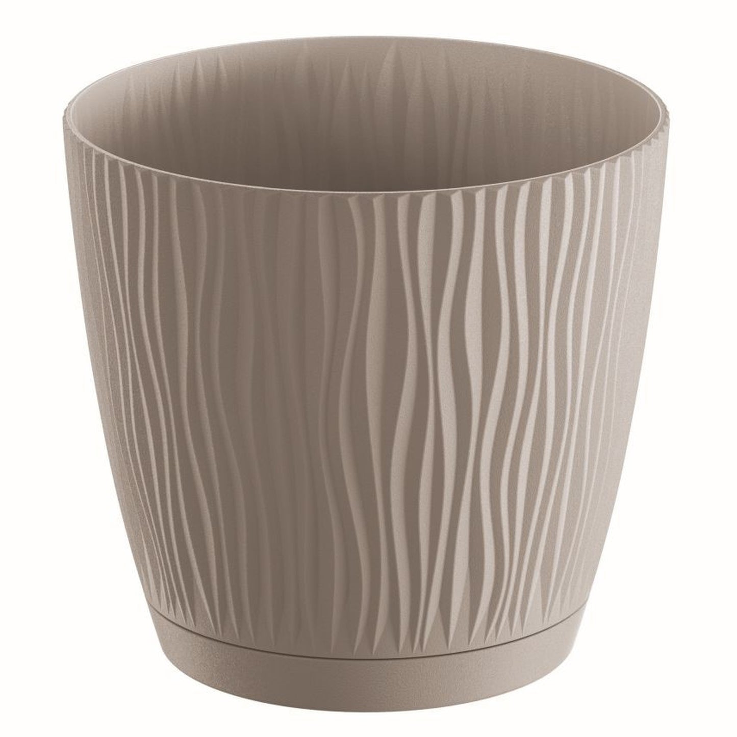 Maceta Sandy P 2,3l., Dimensiones (mm) 168x168x157, Color Mocca_0