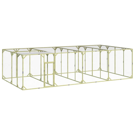 Vidaxl Gallinero Madera Maciza De Pino Impregnada 800x400x200 Cm_0