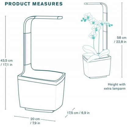 Maceta autocultivo T3 Kitchen Garden 20 x 17,5 cm Negro