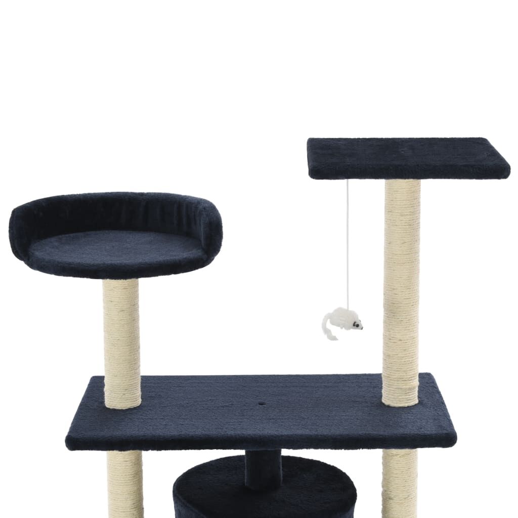 Vidaxl Rascador Para Gatos Poste De Sisal 95 Cm Azul Oscuro_3