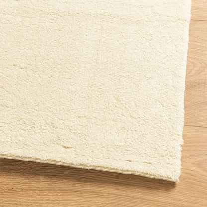 Vidaxl Alfombra De Pelo Corto Suave Lavable Huarte Crema 240x240 Cm_3