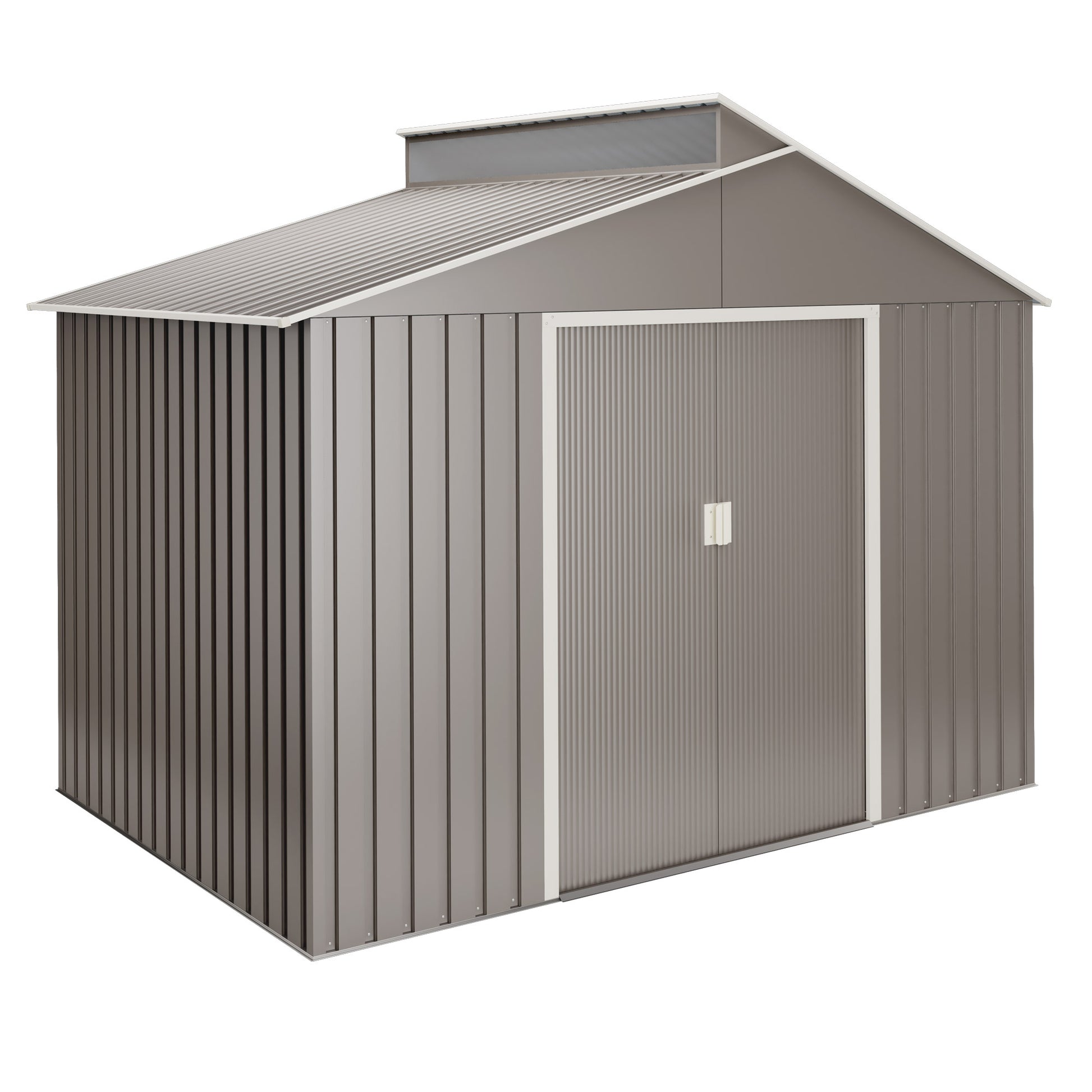 Caseta Metal Lattsta 5,44m2 - 10 Años De Garantía - 282x192x222cm. Cobertizo Jardin_0