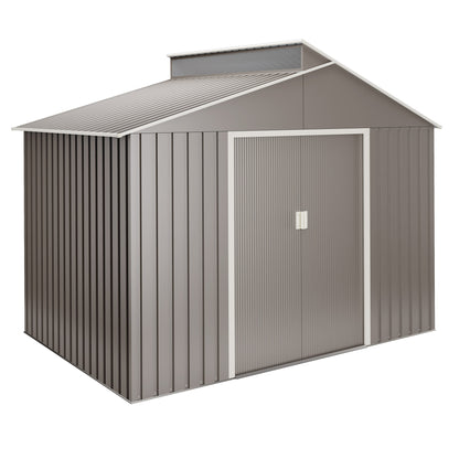 Caseta Metal Lattsta 5,44m2 - 10 Años De Garantía - 282x192x222cm. Cobertizo Jardin_0