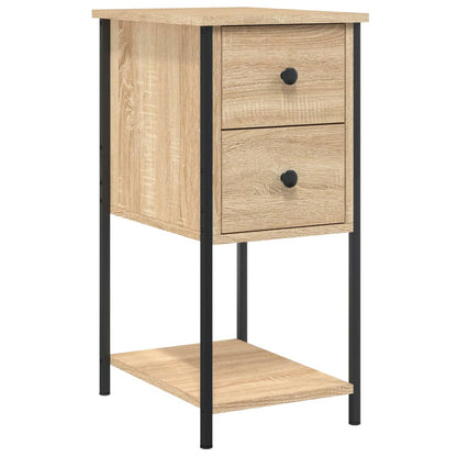 Mesitas Noche 2 Uds Madera Ingeniería Roble Sonoma 32x42x70 Cm_1